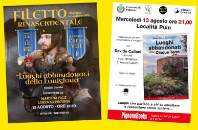 2 eventi il 12 e 13 agosto
